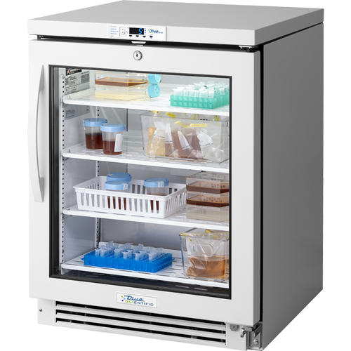 True TSCI-150LR-SWG-R-WW-1A True Scientific – 150 Capacity in Liters • Laboratory Unit • Refrigerator – Swing Glass Door – Right Door Hinge – White Exterior • White Interior – 115 Voltage • Revision A