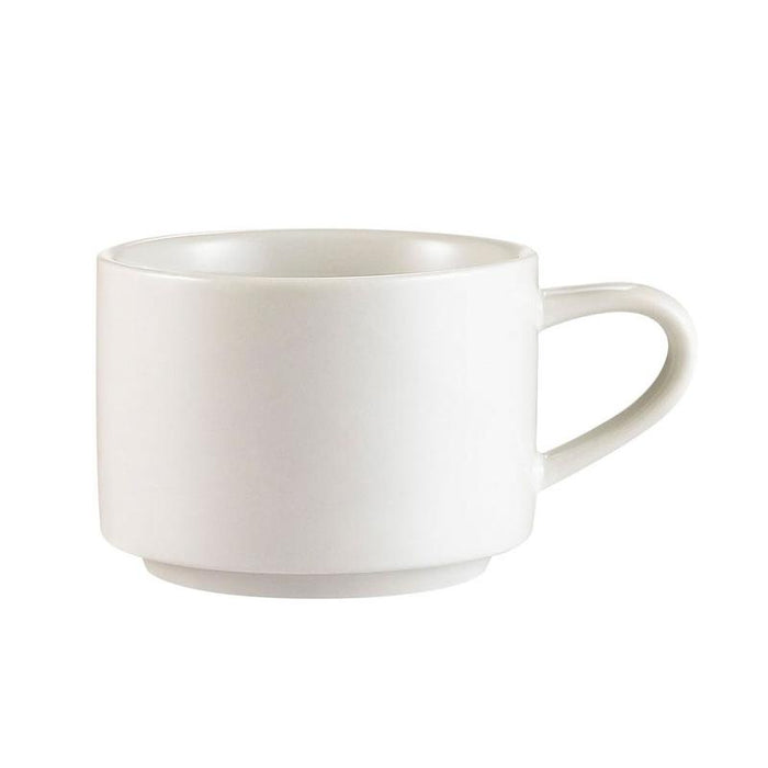 CAC Chinaware Clinton-rolled edge Stacking Cup 7.5oz 3 1/4"
