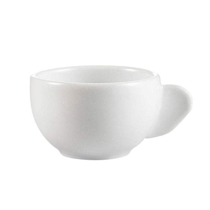 CAC Chinaware Clinton-rolled edge Cup W/ Ear Handle 3oz 2 3/4"