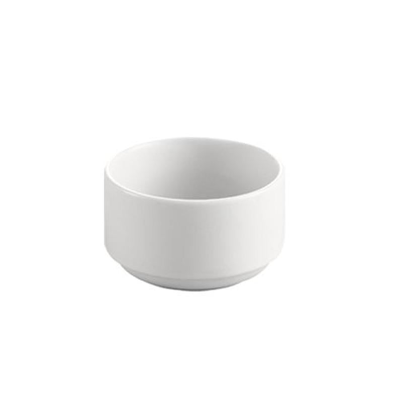 CAC Chinaware Clinton-rolled edge Stacking Bouillon 12oz 4"