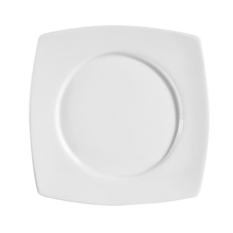 CAC Chinaware Clinton- square plates - Round In Square Plate 13 1/2"