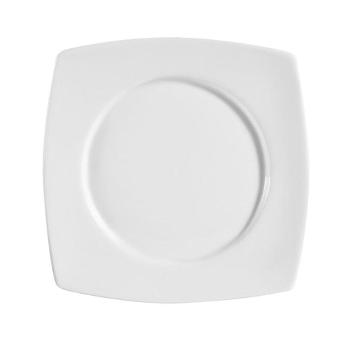 CAC Chinaware Clinton- square plates - Round In Square Plate 6"