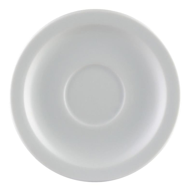 CAC Chinaware Clinton-rolled edge Saucer For RCN-T35 4 3/4"