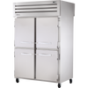 True STR2RPT-4HS-2S-HC Pass-Thru Solid Half Front/Solid Rear Swing Doors Refrigerator