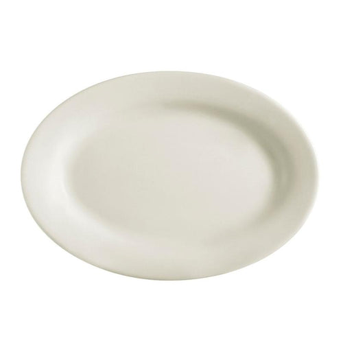 CAC Chinaware Rolled edge Oval Platter R.E. 16 5/8"