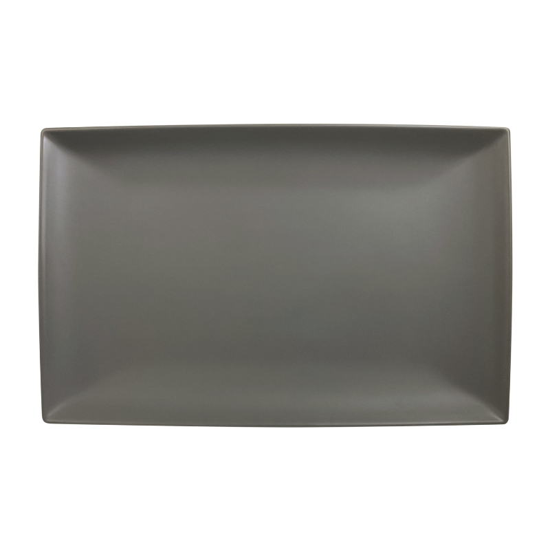 Thunder Group Melamine Western 9-1/2" x 5-1/4", 3/4" Deep, Rectangle Tray, Classic Stone Grey,1 doz