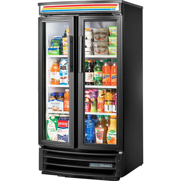 True GDM-14RF-HC-LD Swing Door Radius Front Refrigerator