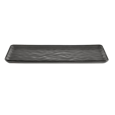CAC Chinaware Rainforest Rect. Platter Dark Green 16"
