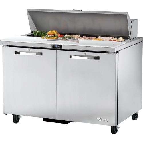 True TSSU-48-12-HC~SPEC3 Solid Door Sandwich/Salad Unit with Hydrocarbon Refrigerant~Spec Package 3