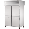 True STA2RPT-4HS-2G-HC Pass-Thru Solid Half Front/Glass Rear Swing Doors Refrigerator