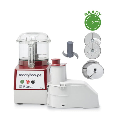 Robot Coupe R2CLRDICE Clear Bowl Combination Food Processor