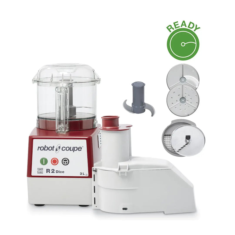 Robot Coupe R2CLRDICE Clear Bowl Combination Food Processor