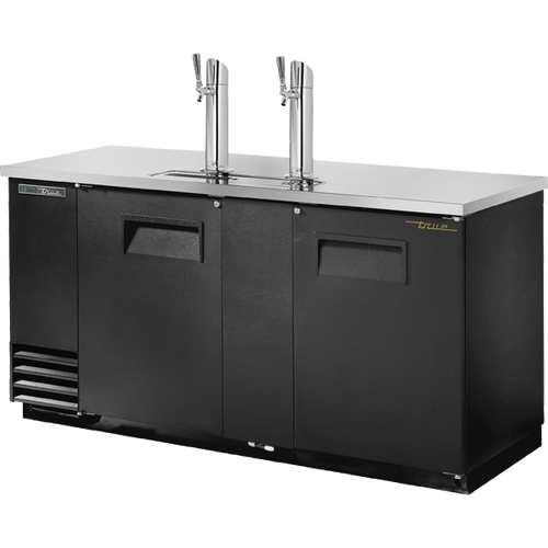 True TDD-3-HC Solid Swing Door Direct Draw Beer Dispenser with Hydrocarbon Refrigerant