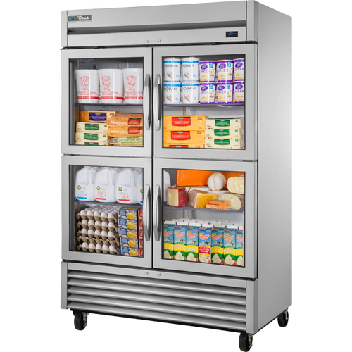 True TS-49G-4-HC~FGD01 Reach-In Glass Half Swing Door Refrigerator