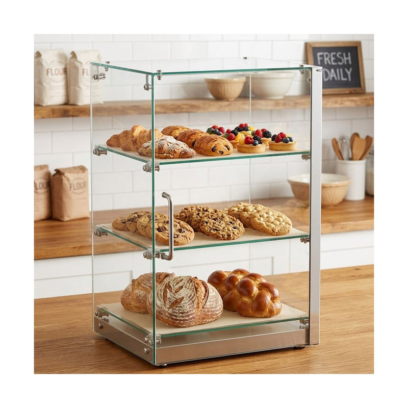 Marchia SA60 16" Tall Straight Glass Countertop Dry Food Display Case – 2.1 Cu. Ft.