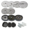Sammic Restaurant Heavy Duty 9 Disc Package – Commercial Vegetable Processor Disc & Grid Kit