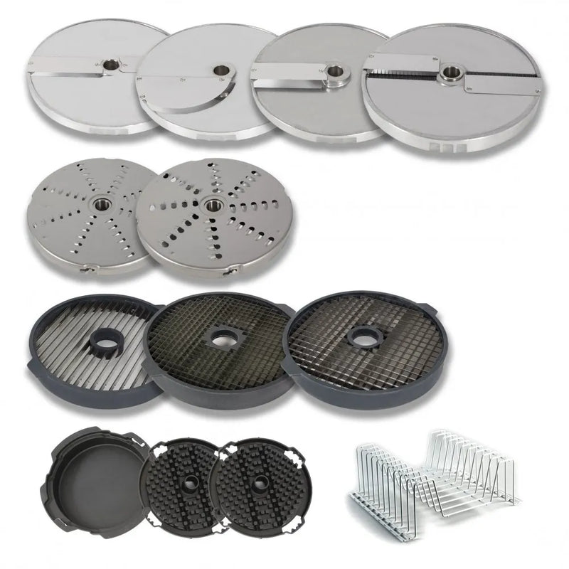 Sammic Restaurant Heavy Duty 9 Disc Package – Commercial Vegetable Processor Disc & Grid Kit
