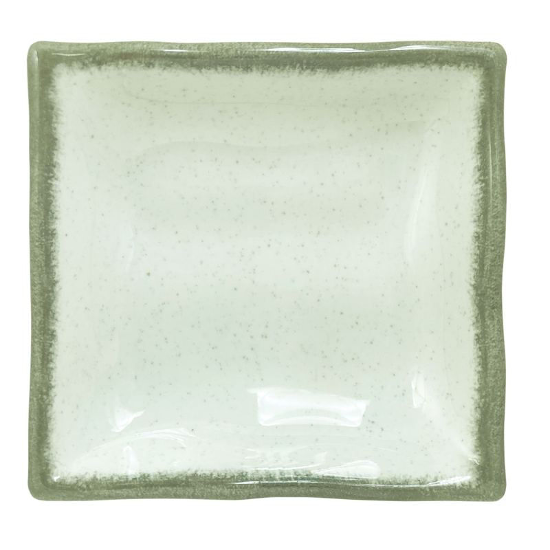 Thunder Group Melamine Western 3 oz, 4" x 3-3/4" x 1-1/8", Wavy Rectangular Sauce Dish, Victoria, 1 doz