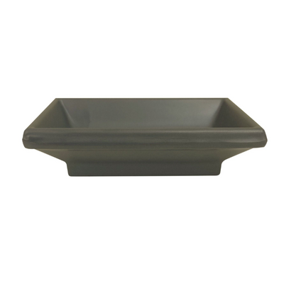Thunder Group Melamine Western 2 oz, 3-3/4" x 2-1/2", Sauce Dish, Classic Stone Grey,1 doz