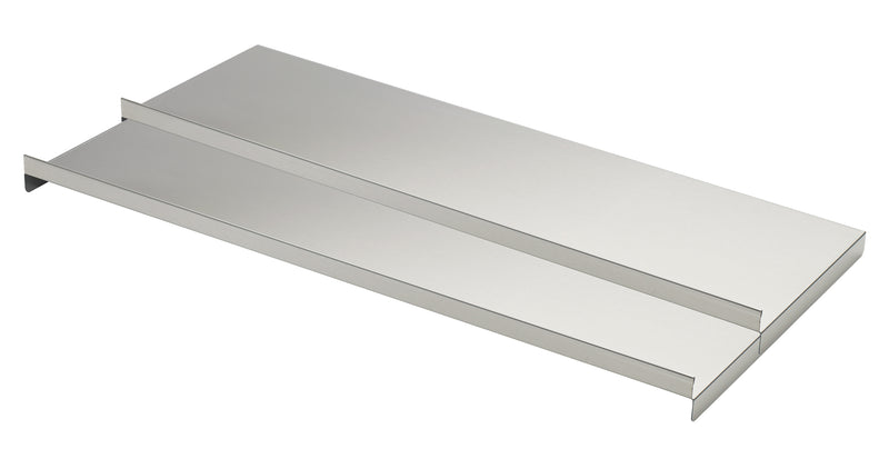 Krowne SC24F Full Sliding Cover for 24" Underbar Ice Bin without Bottle Wells, Stainless Steel