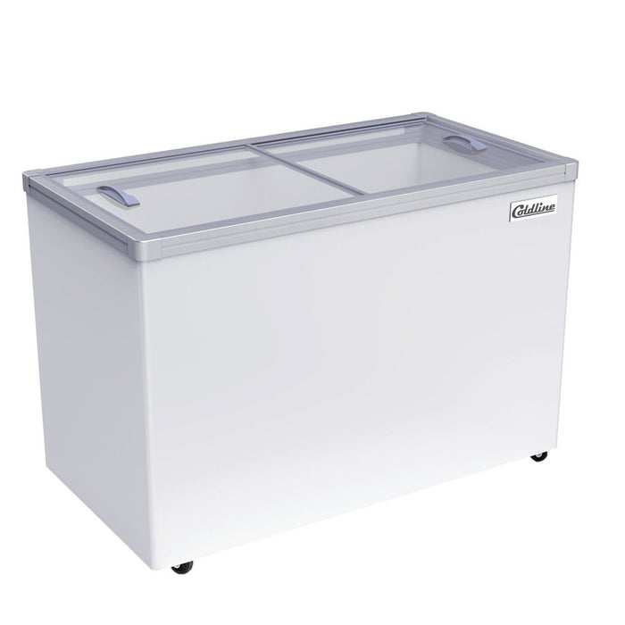 Coldline SD46 46-inch flat glass top ice cream display freezer