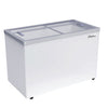 Coldline SD54 54" Flat Glass Top Ice Cream Display Freezer - 13 Cu. Ft.