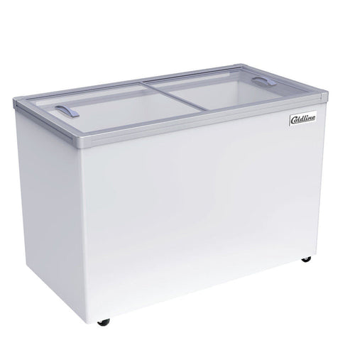 Coldline SD54 54-inch flat glass top ice cream display freezer