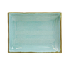 Thunder Group Melamine Western 8 oz, 6-1/4" x 4-3/4" x 1-1/8", Wavy Rectangular Plate, Seaside