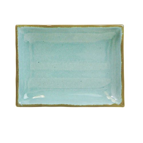 Thunder Group Melamine Western 12 oz, 8-1/2" x 5-3/4" x 1-1/8", Wavy Rectangular Plate, Seaside