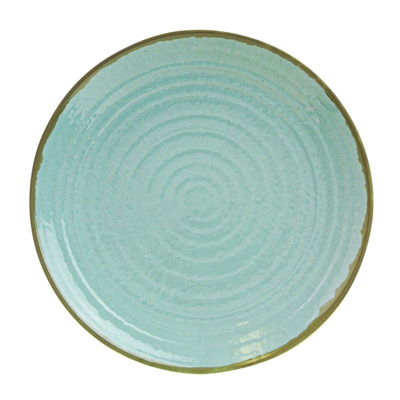 Thunder Group Melamine Western 4" Diameter x 1/2" Height, Round Plate, Seaside