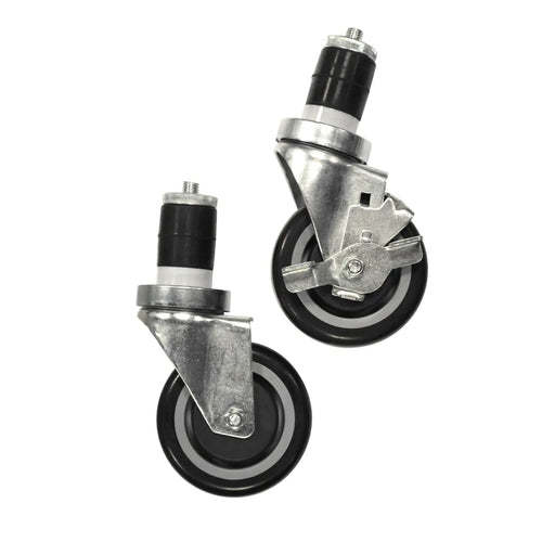 Serv-Ware 4B-0050-B 4" Wheel with 1-5/8" Insert & Brake