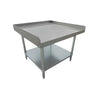 Serv-Ware ESG3048W-CWP 48" Stainless Steel Economy Equipment Stand with Undershelf – Commercial Kitchen Support Table