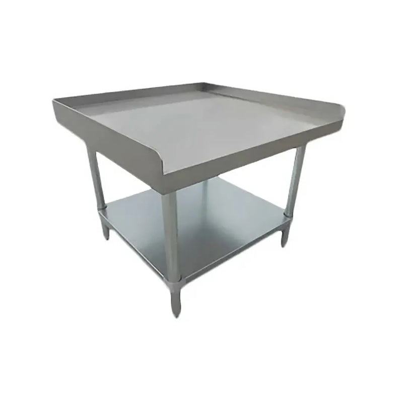 Serv-Ware ESG3048W-CWP 48" Stainless Steel Economy Equipment Stand with Undershelf – Commercial Kitchen Support Table
