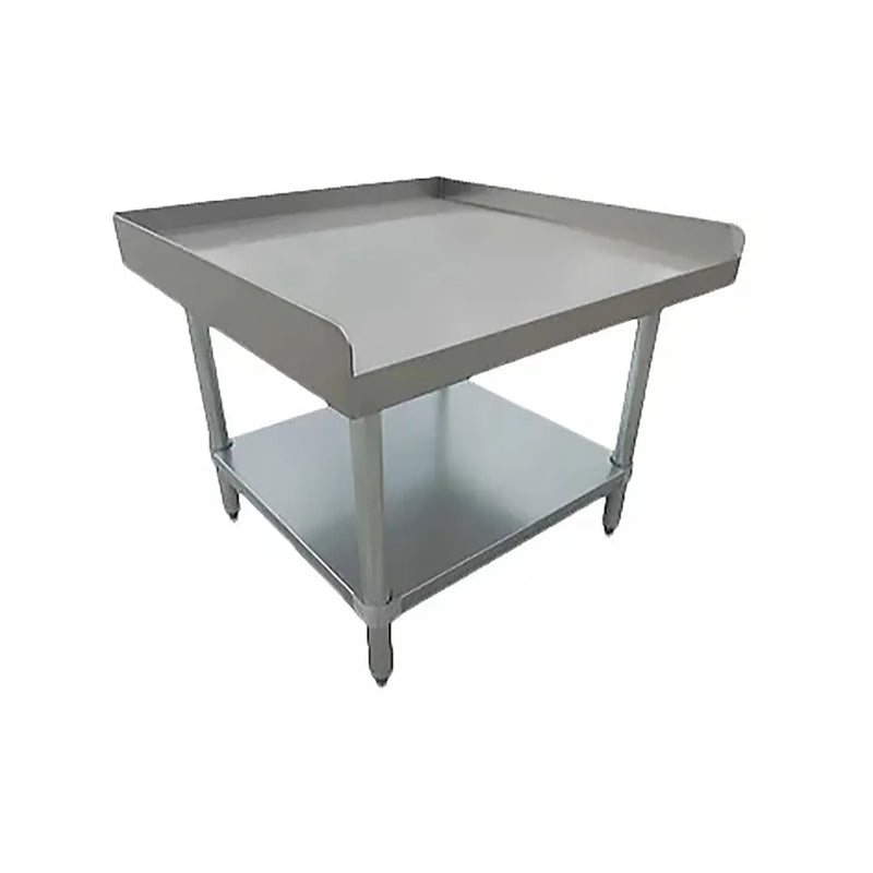 Serv-Ware ESS3048W-CWP-V 48" Stainless Steel Deluxe Equipment Stand with Undershelf (48"W x 30"D x 24"H)