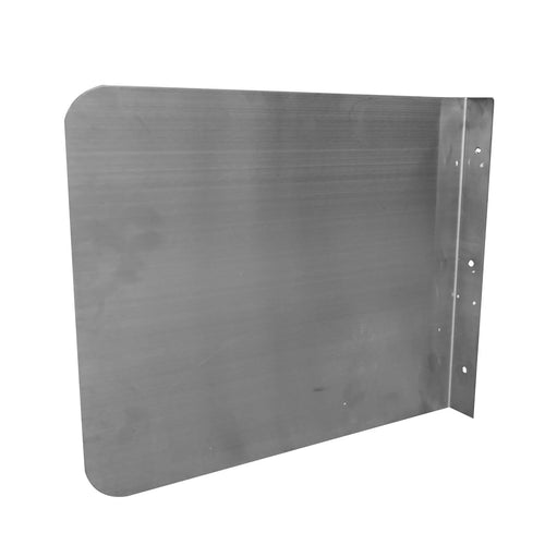 Serv-Ware SSP-3028 30" x 28" Wall-Mounted Side Splash – 18/304 Stainless Steel, NSF Commercial Sink Splash Guard