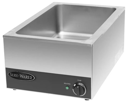 Serv-Ware SWFW-1200 Countertop Food Pan Warmer – 1200W Electric Food Warmer, Full Size Pan