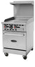 Serv-Ware SWGO-24 24” Floor Model Gas Griddle with Oven – Commercial Flat Top Griddle Range, Natural Gas