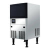 Serv-Ware SWUC-120F Cube-Style Undercounter Ice Maker with Bin – 120 lb Production, Full Cube Commercial Ice Machine