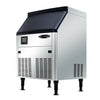 Serv-Ware SWUC-280F Cube-Style Undercounter Ice Maker with Bin – 280 lb Production, Full Cube Commercial Ice Machine