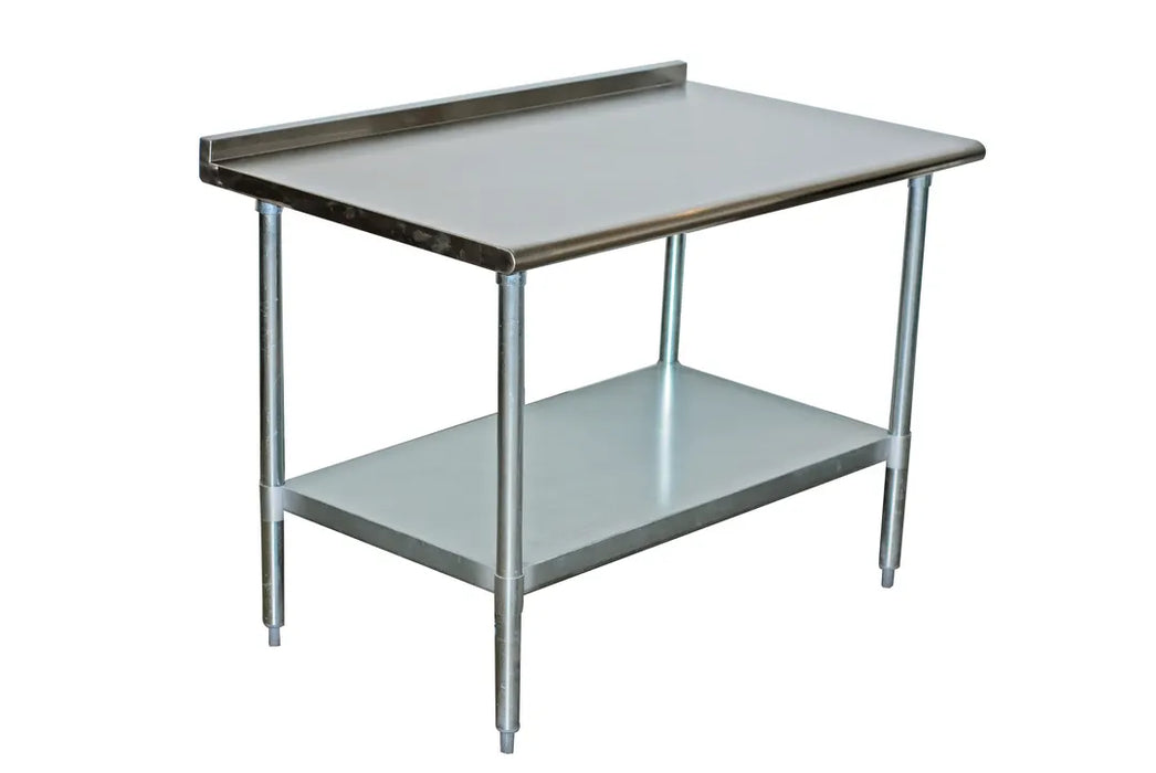Serv-Ware T2436CWP-4-T-V Stainless Steel 36″ Commercial Work Table – Open Base Prep Table