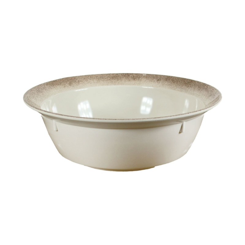 Thunder Group Melamine Western JAZZ 192 OZ/6 QT BOWL, 15"X5" DEEP, (288OZ/9QT RIM-FULL), Pack of 6