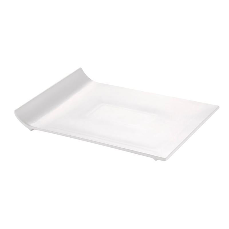 CAC Chinaware Sunrise square flat plates Rect. Flat Platter 16 1/2"