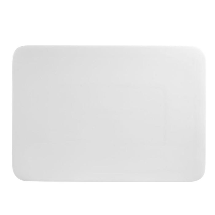 CAC Chinaware Sunrise square flat plates Rect. Flat Platter 12"