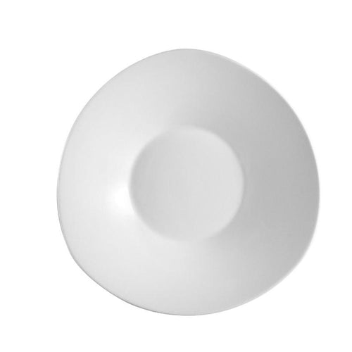 CAC Chinaware Sushia Coupe Salad Plate Triangular 11"