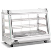 Marchia SHCC136 34" Stainless Steel Countertop Heated Display Case – 4.8 Cu. Ft.