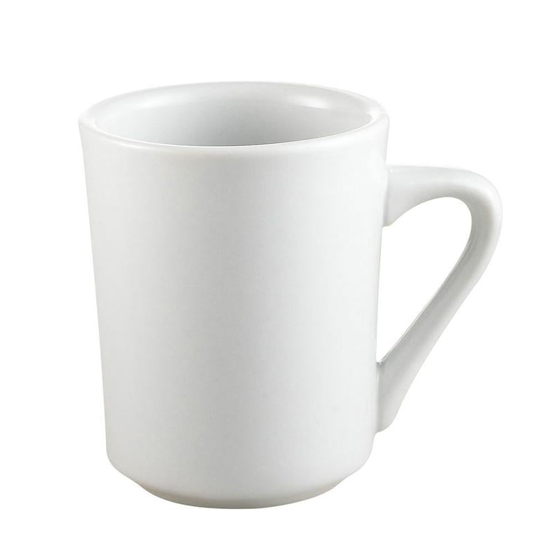 CAC Chinaware Clinton-rolled edge Sierra Mug PW 8oz 3 3/8"