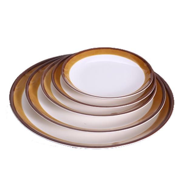 Yanco SL-209 9" Round Coupe Plate, Melamine, Pack of 24 (2 Dz)