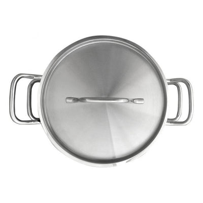 Thundergroup 20 qt Double Boiler (3 PC/SET), Stainless Steel, Encapsulated Base, Standard Electric, Gas Cooktop, Halogen & Induction Ready