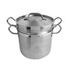 Thundergroup 8 qt Double Boiler (3 PC/SET), Stainless Steel, Encapsulated Base, Standard Electric, Gas Cooktop, Halogen & Induction Ready