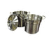 Thundergroup 16 qt Double Boiler (3 PC/SET), Stainless Steel, Encapsulated Base, Standard Electric, Gas Cooktop, Halogen & Induction Ready